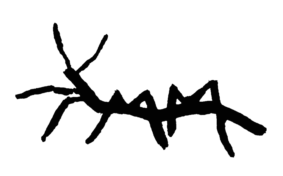 Remove the white background from this logo image, keeping only the black insect/text illustration with a transparent background.